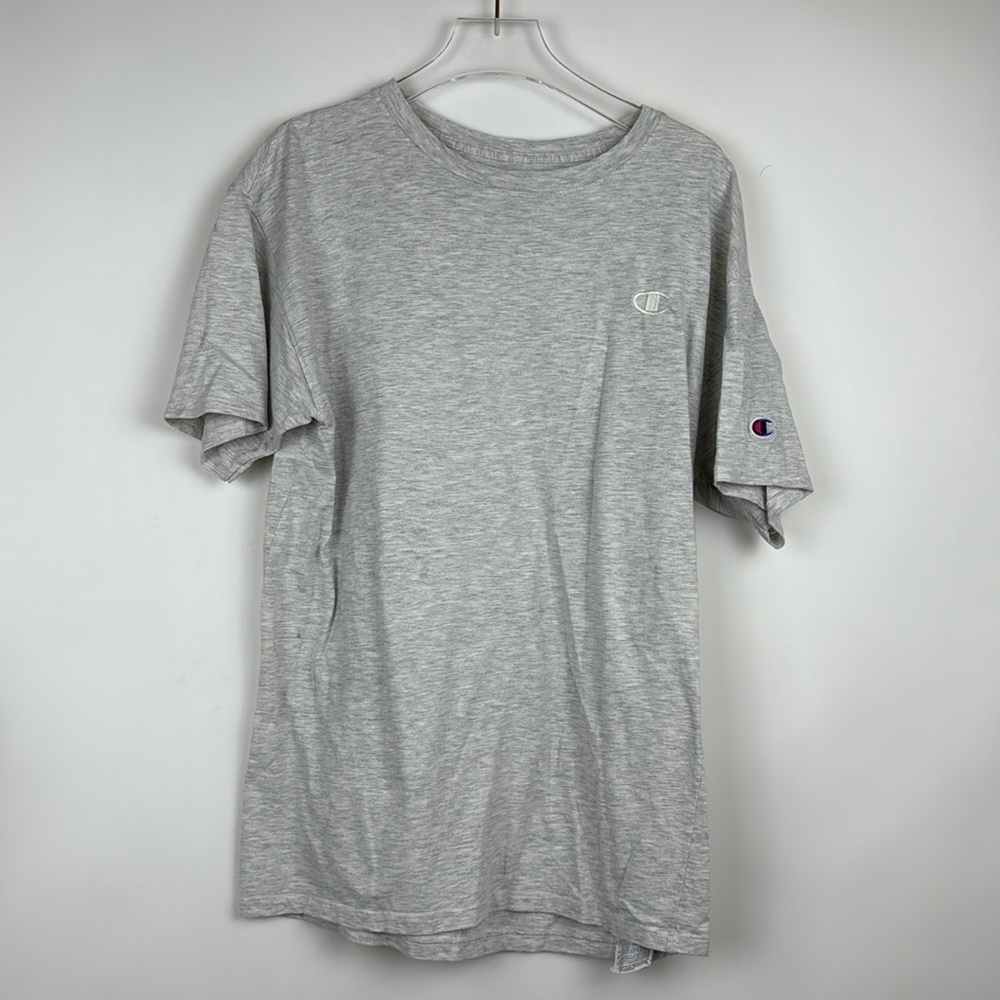 Champion Light Gray Men Crew Neck Short Sleeves T-Shirt Size Medium